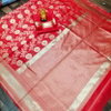 MF 1500 Red Designer Soft Lichi Silk Saree Wholesale Clothing Suppliers In India 